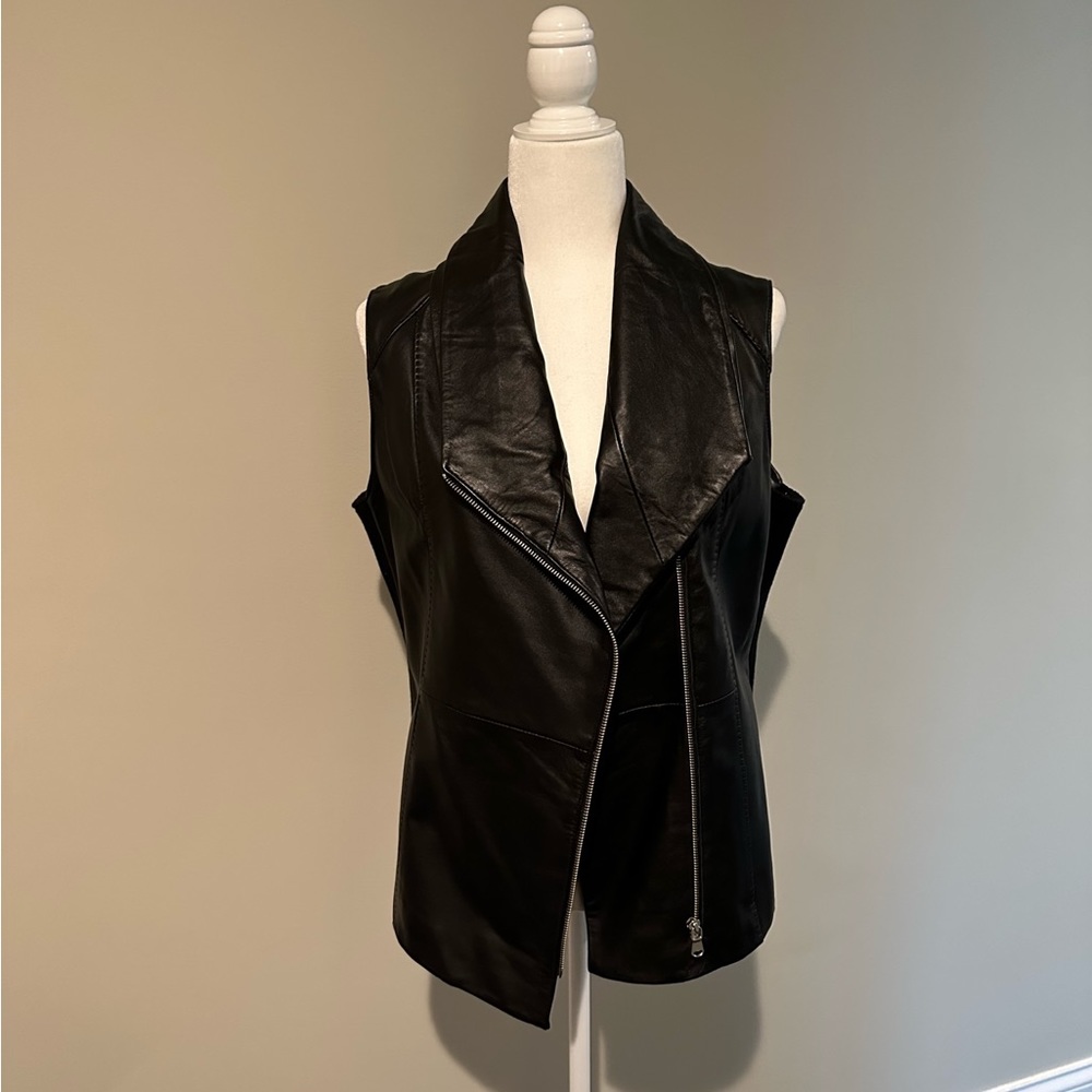 Cusp | Black Leather Vest